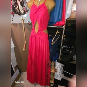 Chic Backless Red Dress